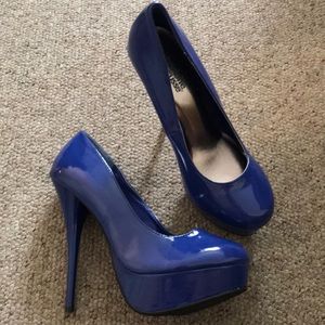 Charlotte Russe blue patent pumps 7